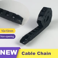 10x10 mm 1010 mm l1000mm cable drag chain wire carrier towline with end connectors for cnc router machine tools