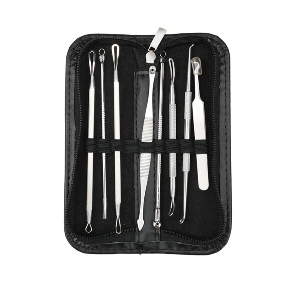 3/5/7/8 шт Нержавеющая сталь инструмент для удаления угрей Комплект Уход за кожей