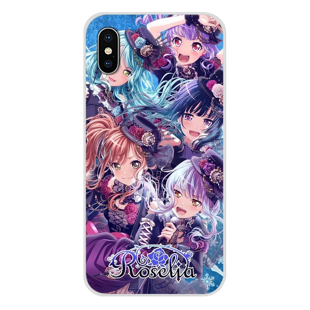 Аксессуары чехол для телефона чехлы Apple iPhone X XR XS MAX 4 4S 5 5S 5C SE 6 6S 7 8 Plus ipod touch BanG Dream anime