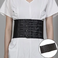 waist shape corset waist band female coat fur waist belt accessory elastic stretch waistband wide elastic faux leather belt
