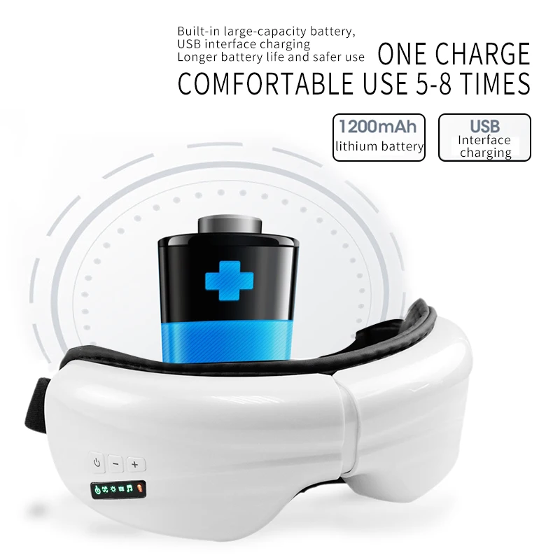 Умный массажер для глаз против морщин компрессионные очки с подогревом удаление