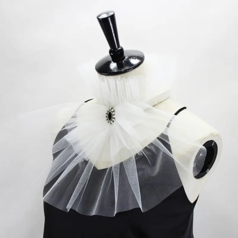 Винтажный сетчатый воротник стойка Искусственный горный хрусталь| |