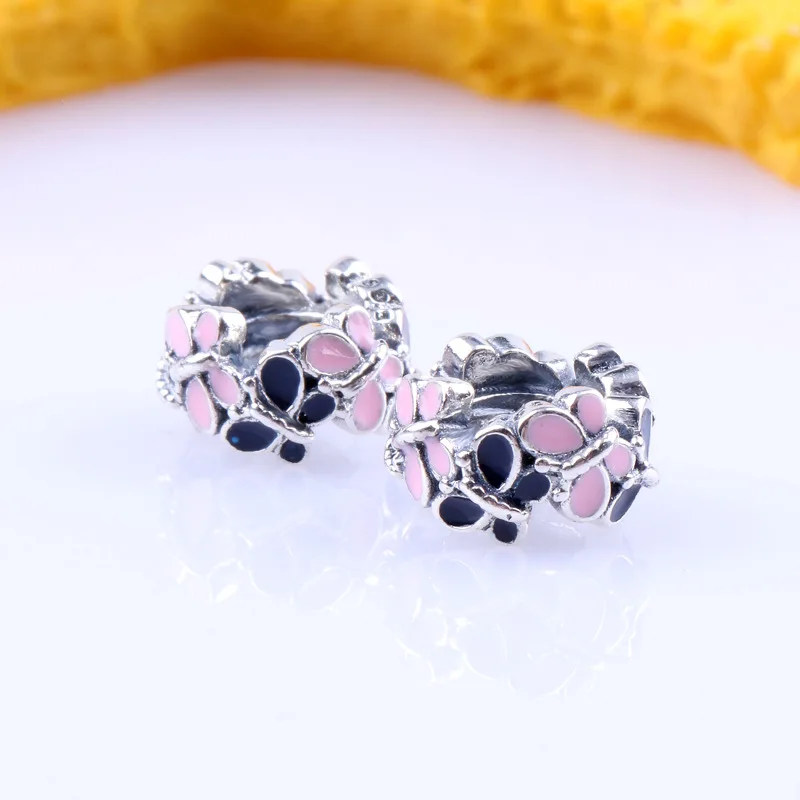 

DoDoFly Authentic S925 sterling silver butterfly spacer beads Fit Original Charms Bracelet Necklace DIY Jewelry Making