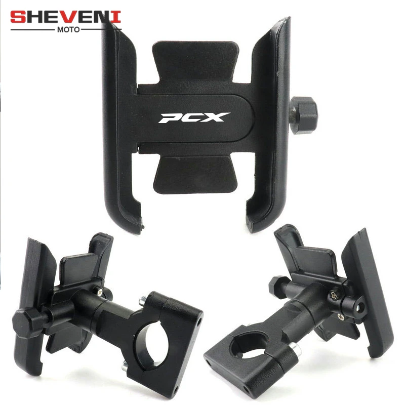 for honda motorcycle accessories cnc handlebar mobile phone holder gps stand bracket pcx150 pcx125 pcx 125 pcx 150 free global shipping