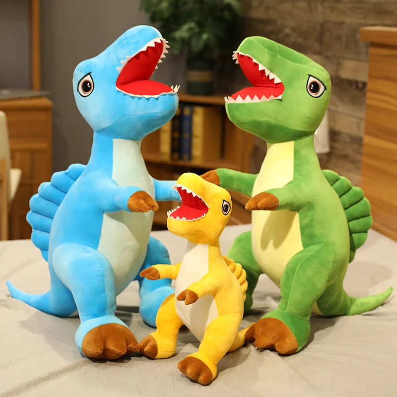 Новые милые мягкие плюшевые игрушки Huggable в виде динозавра мультяшная имитация