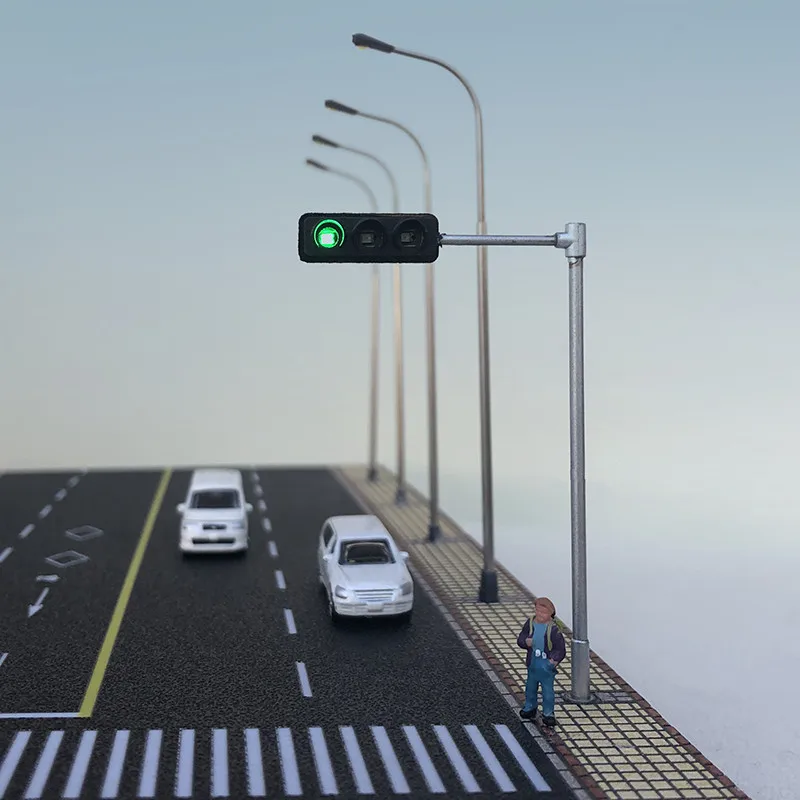 Новый 1:87/1:100 масштабный Железнодорожный сигнальный светильник набор сигнальных