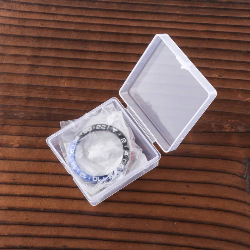 

41mm Aluminum GMT Bezel Insert for WAY201 Aquaracer Man Watch Ring Repair Parts with Sticker Watches Replacement Accessory Blue