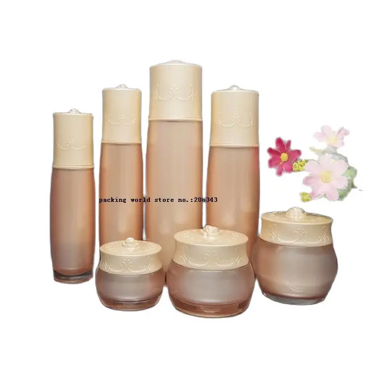 30 г/мл жемчужно-белая/Золотая банка для крема/горшок эссенции/дневной крем/ночной