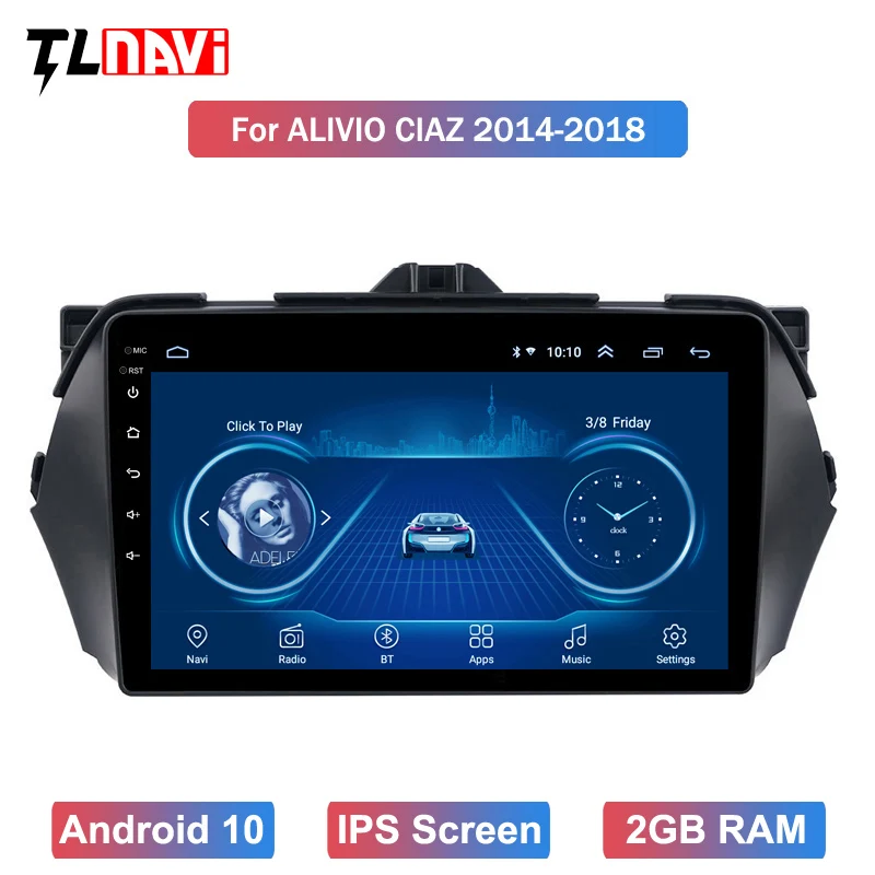 Автомагнитола на Android 10 мультимедийный плеер для 1Suzuki Alivio Ciaz 2014 2015 2016 2017 2018 GPS