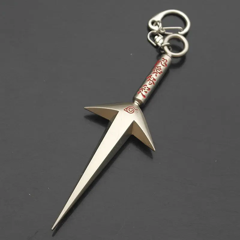 Anime Naruto Kunai Cosplay Kusanagi-no-Tsurugi Toy Uchiha Sasuke Shuriken Weapon Namikaze Minato Keychain Zabuza | Тематическая