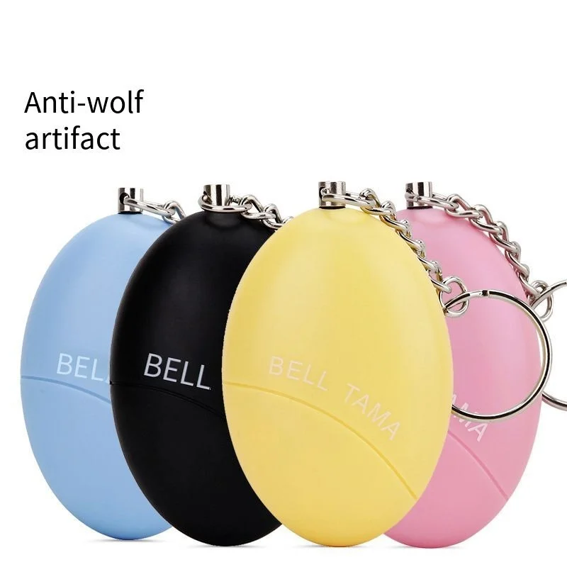 

Ymesy 2021 New Colorful Eggs Personal Alarm Women's Self-defense Keychain Anti-Wolf Alarm Sos Button Elderly Alarm Wolf Guard