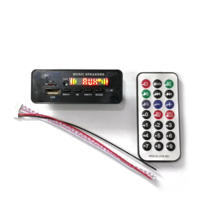 DC 12V Bluetooth 5 0 автомобильный комплект MP3 декодер плата аудио модуль USB TF FM радио AUX