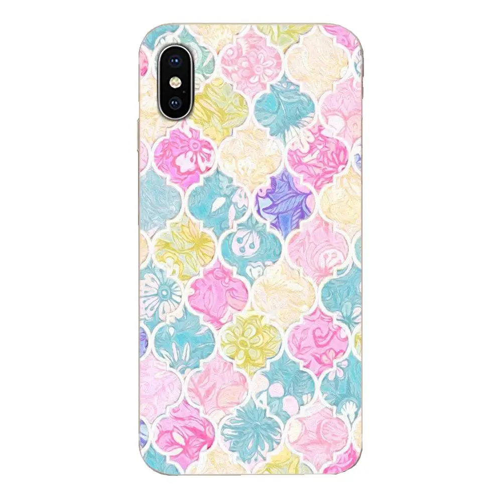 Мягкий резиновый чехол для телефона с древесным углем мятного цвета и золотым