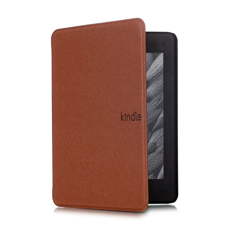 brown Умный тонкий магнитный чехол для электронной книги для Amazon Kindle Paperwhite 4 Обложка 10 поколение оболочка защита для электронных книг чехол - Цвет: brown