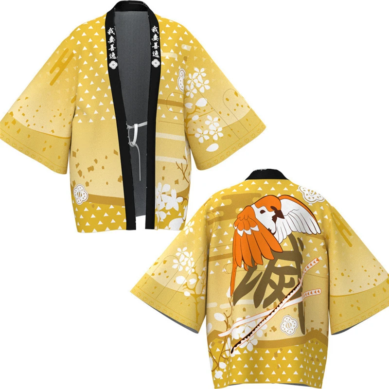 

Demon Slayer Cosplay Costumes Haori Kimono Coat Bathrobe Cloak Japanese Anime Adult Child COS Apparel Christmas Halloween Gift
