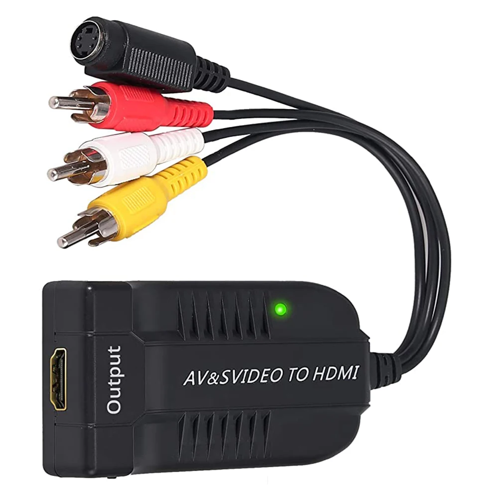 Переходник RCA S Video в HDMI адаптер с USB кабелем для HDTV DVD|Кабели HDMI| |