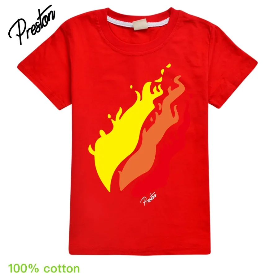 

2021 New Baby summer Children's Gamer PRESTONPLAYZS Style Boys Girls Cotton Short-sleeve T-shirt Clothing Kids Pattern Tops