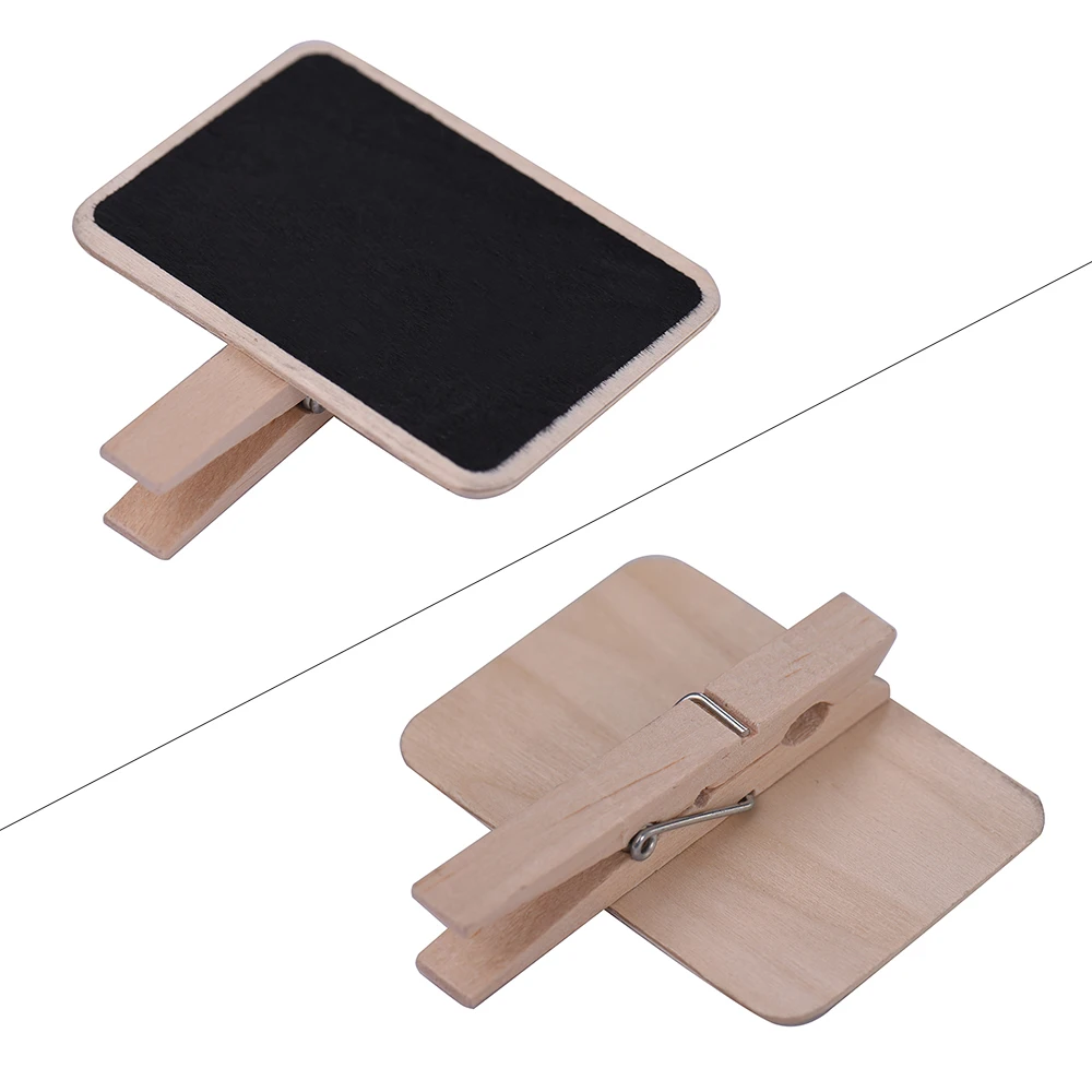 Мини доска с зажимом прямоугольная деревянная знаки костюм для сообщений