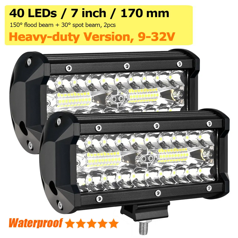 

Светодиодная панель HELLO EOVO 4 и 7 дюймов, рабочая светодиодная фара для внедорожников, тракторов, грузовиков, 4x4, SUV, ATV, 12В, 24В