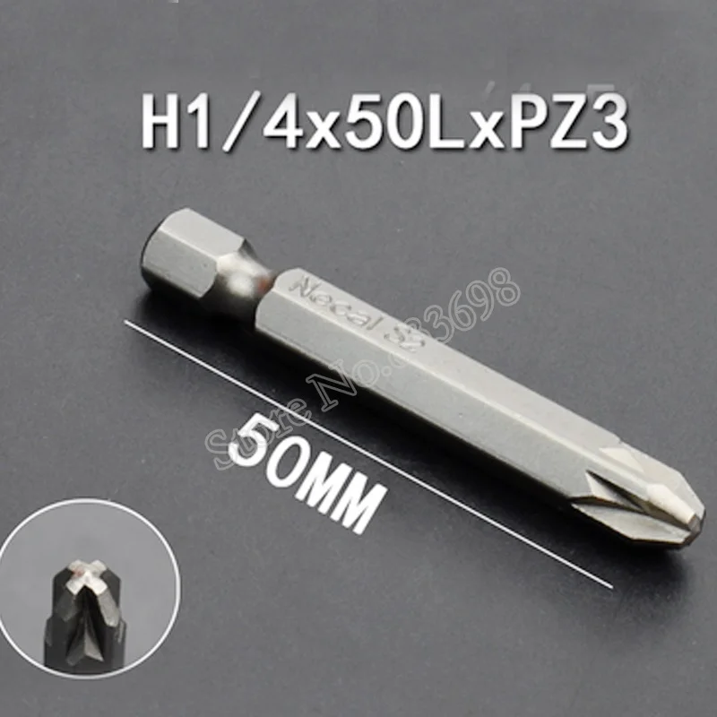 3 шт. Pozidriv сверло для электродрели PZ1 PZ2 PZ3 1/4 &quotшестигранный хвостовик S2 power Dill