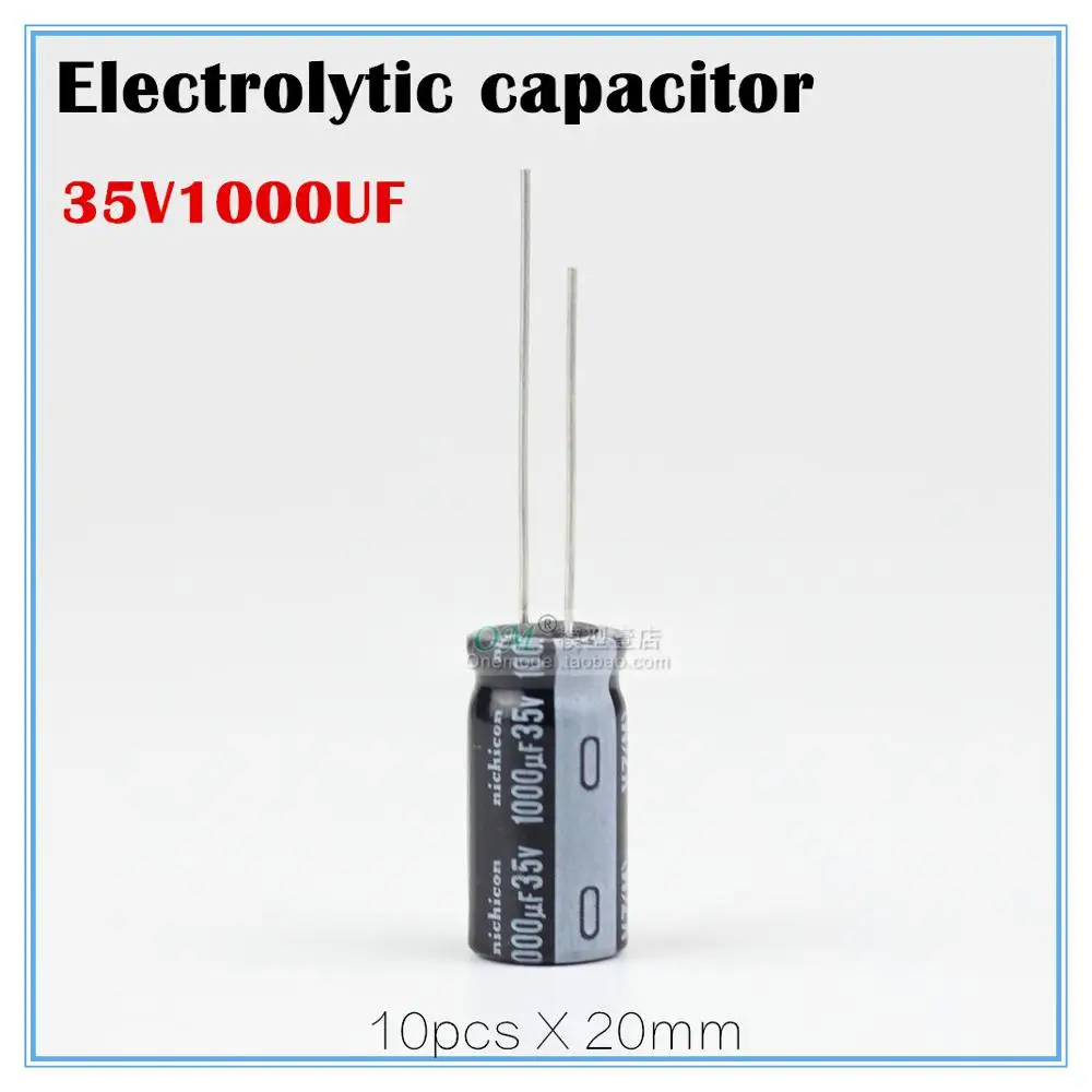 10 шт. высокочастотный конденсатор для квадрокоптера FPV 1000 мкФ Ф 35 в|Детали и