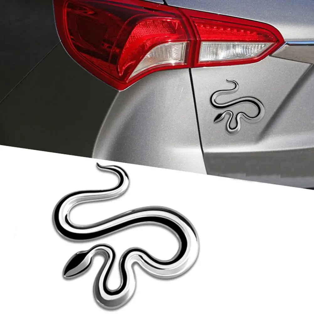 Zinc Alloy Snake Shape Auto Sticker Badge Car Styling Decals Emblem Decoration Exterior Accessories Boutique 2019 Wholesale | Автомобили и