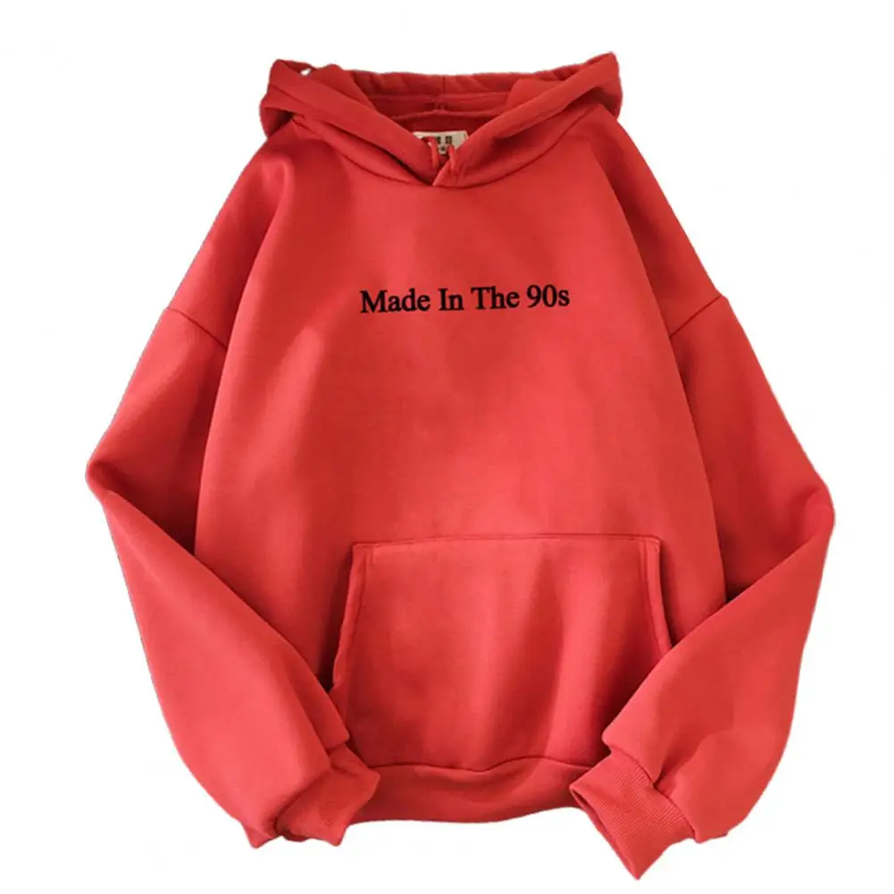 Loose Hoodie All-match Casual Pullover Oversized Letter Print Sweatershirt for Sports