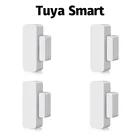 Детекторы открытиязакрытия дверей Tuya Smart WiFi датчик для двери, Wi-Fi, домашняя сигнализация, Совместимость с приложением Alexa Google Home Tuya