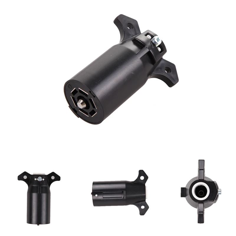 VODOOL 12V 7 PIN переходник Американский 7-pin 7 Way прицеп буксировочное лезвие Круглый штекер Адаптер гнездового соединителя для прицепа RV Yacht