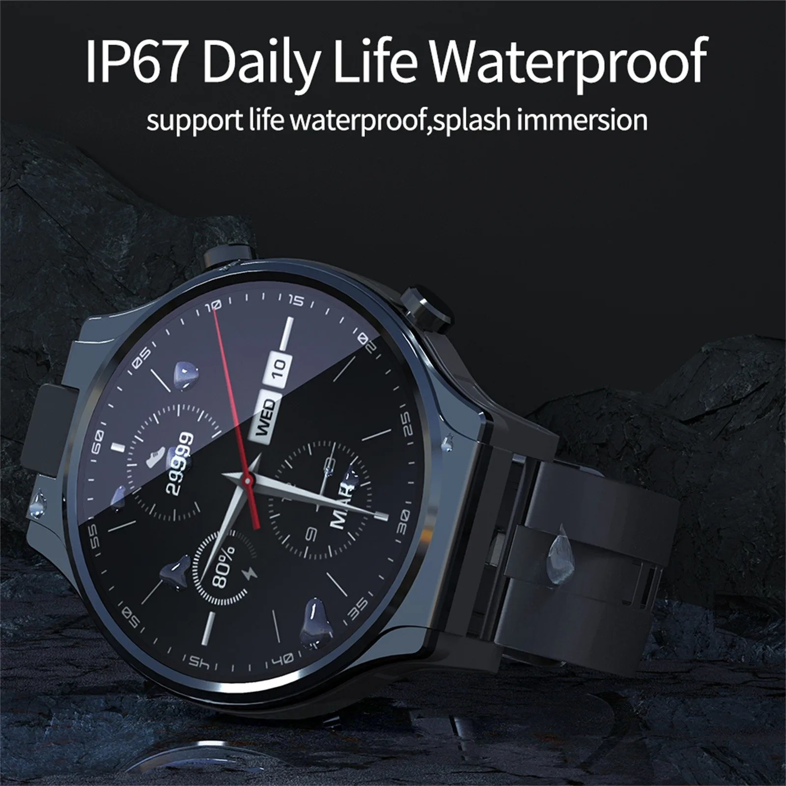 Смарт-часы Apple Watch Pro 4g Wi-Fi Gps 4 + 64 ГБ Android 10 0 |