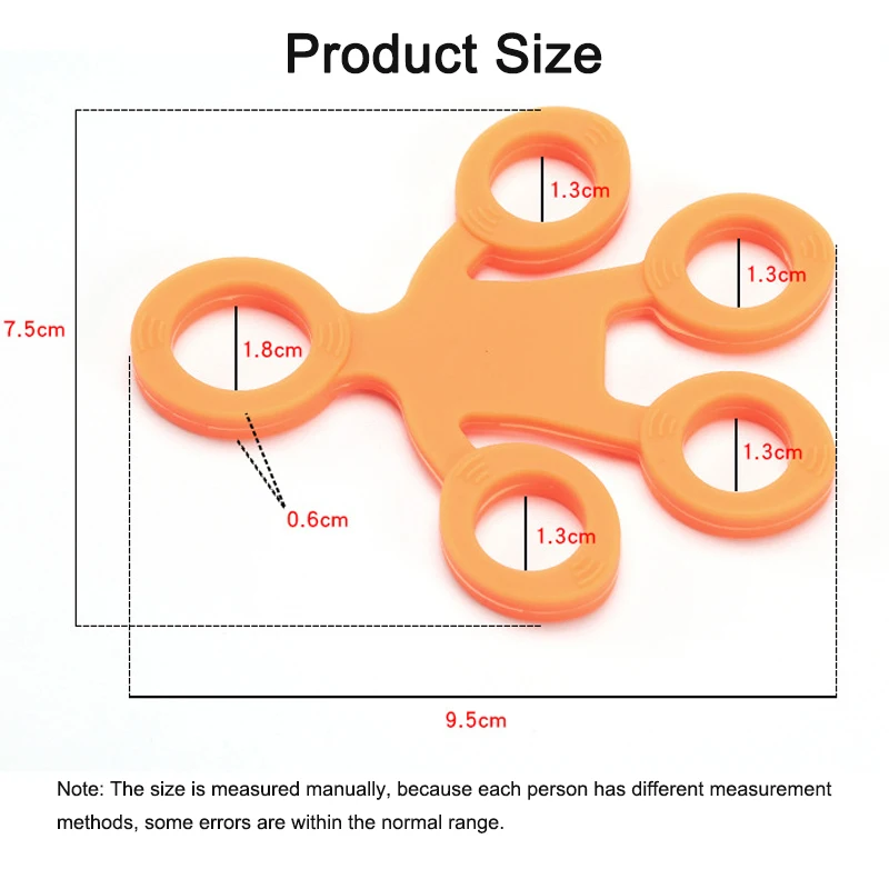 

Silicone Finger Trainer Toys Hand Gripper Finger Wrist Toy Fidget Strength Training Toy Portable Resistance Bands Hand Finger