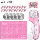 Набор инструментов для резки ткани A5, 127 шт., ротационный коврик для резки ткани 45 мм, прямые штифты, пластиковые зажимы для шитья и рукоделия