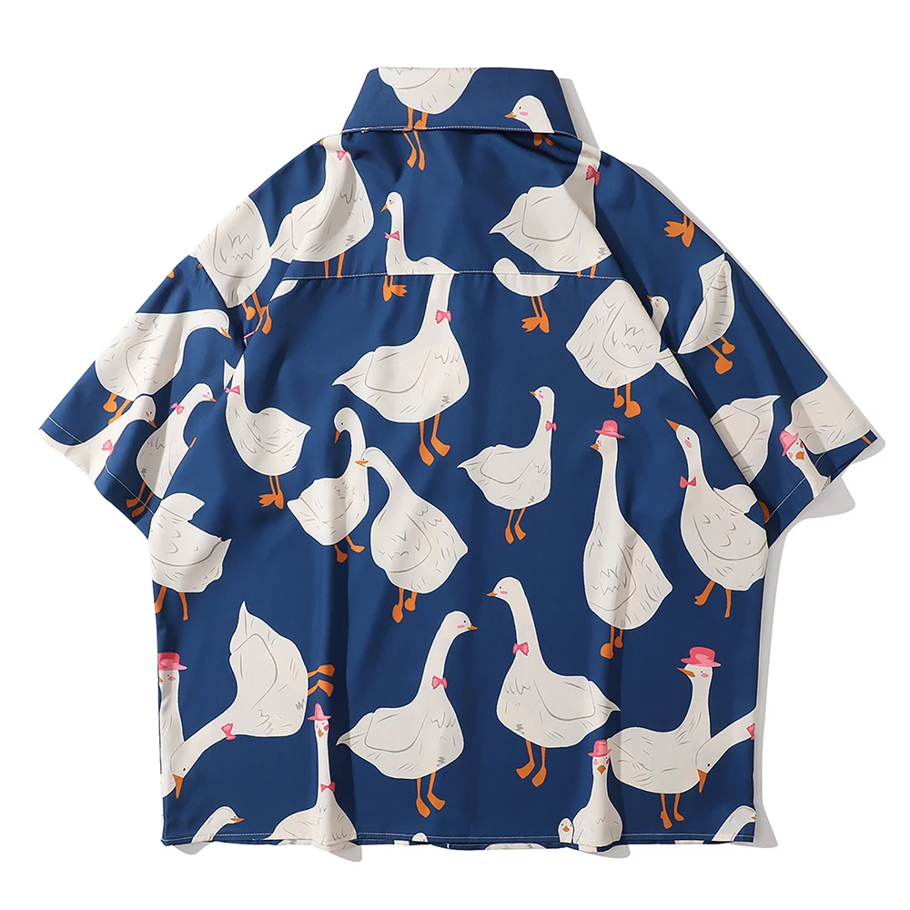 Dark Icon Oversize Men's Tropical Hawaiian Shirt Printed Shirt Short Sleeve Chest Pocket Casual Fit Vintage Shirts