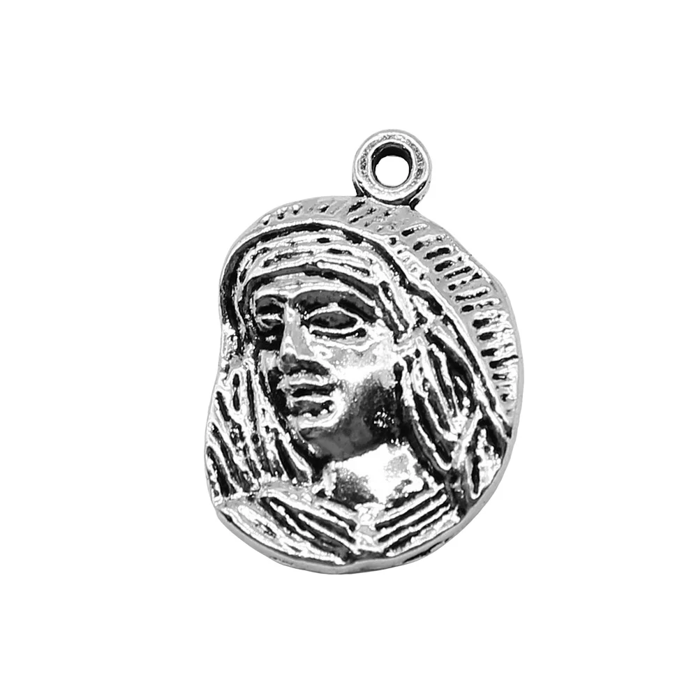 

4pcs Charms Nun Antique Silver Color 16x23mm Metal Alloy Charms Jewelry Diy Accessories