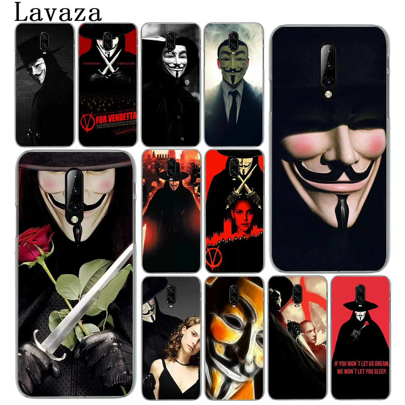 Твердый пластиковый чехол V для мобильного телефона Vendetta Oneplus 7 7T Pro 6 6t 5 5T One Plus 7Pro |