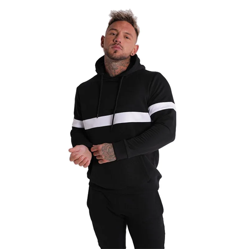 

Fall Winter Fitness Men Outfit Set Casual DIY Print Logo Outdoor Sweatsuit Simple Design Custom Graphic Sport Clothing TZ-10-JB