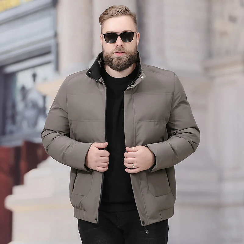 Большие размеры 8XL 7XL зимняя куртка мужская парка плотная теплая одежда