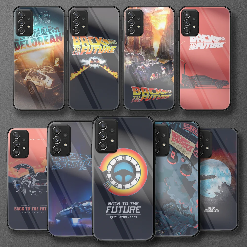 

Back to the future movie film Tempered Glass Phone Case For Samsung Galaxy Note S 8 9 10 20 21 E FE Plus Ultra Cover Cell