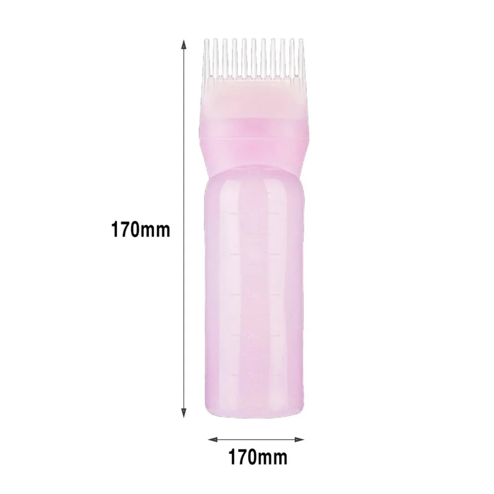 

120ml Hair Dye Bottles Applicator Comb Brush Dispenser Kit Scale Squeeze Bottle Hair Solon Home Coloring Dyeing Use 2018 new