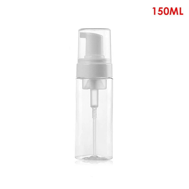 150ml 1 шт. 50/150/300ml прозрачный пенясь бутылка для жидкого мыла, мусс точек розлива гель для душа шампунь лосьон бутылки насоса пены - Цвет: 150ml