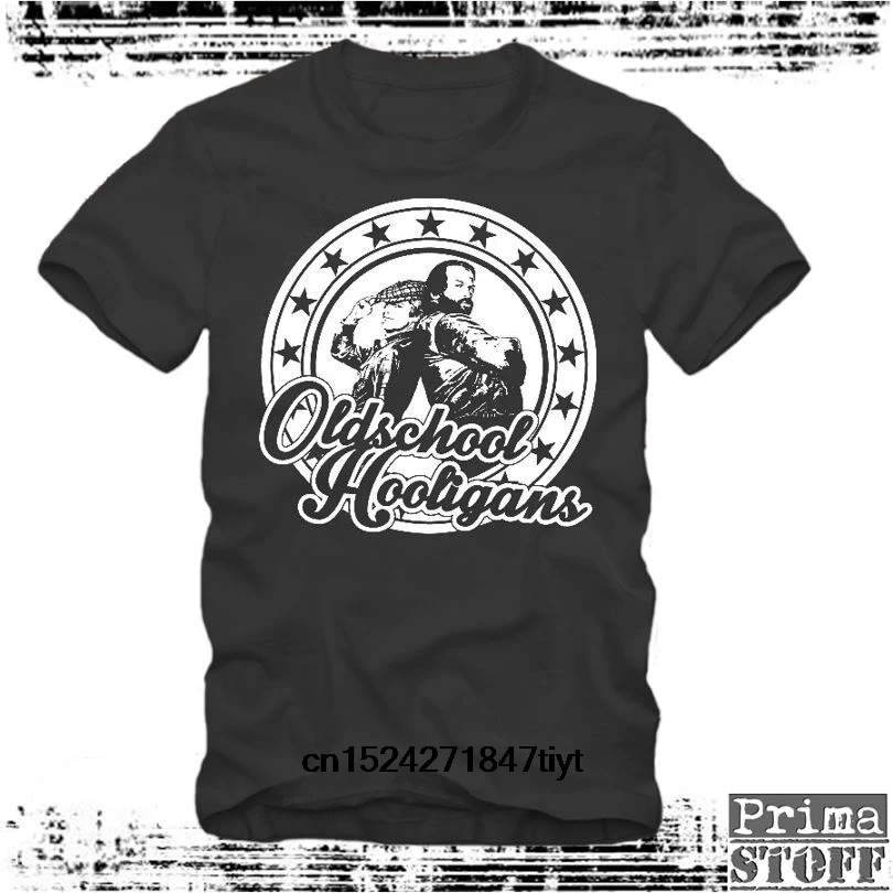 Oldschool Hooligans-Футболка-Kategorie повседневные топы мужская футболка с круглым вырезом