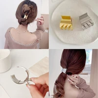 new women sweet claw clip fashion metal ponytail crab hairpin girl styling headwear hairpins barrettes hair accessories