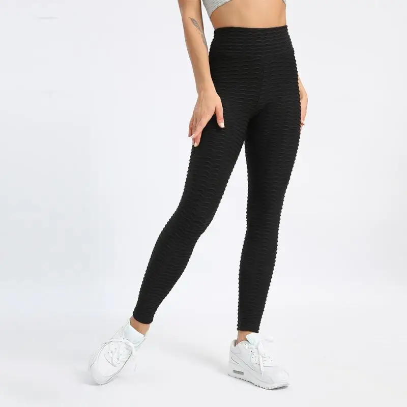 

NORMOV Wavy Stripes Leggings Women High Waist Seamless Fitness Pants Women Breathable Quick-drying Skinny Gym Leggings