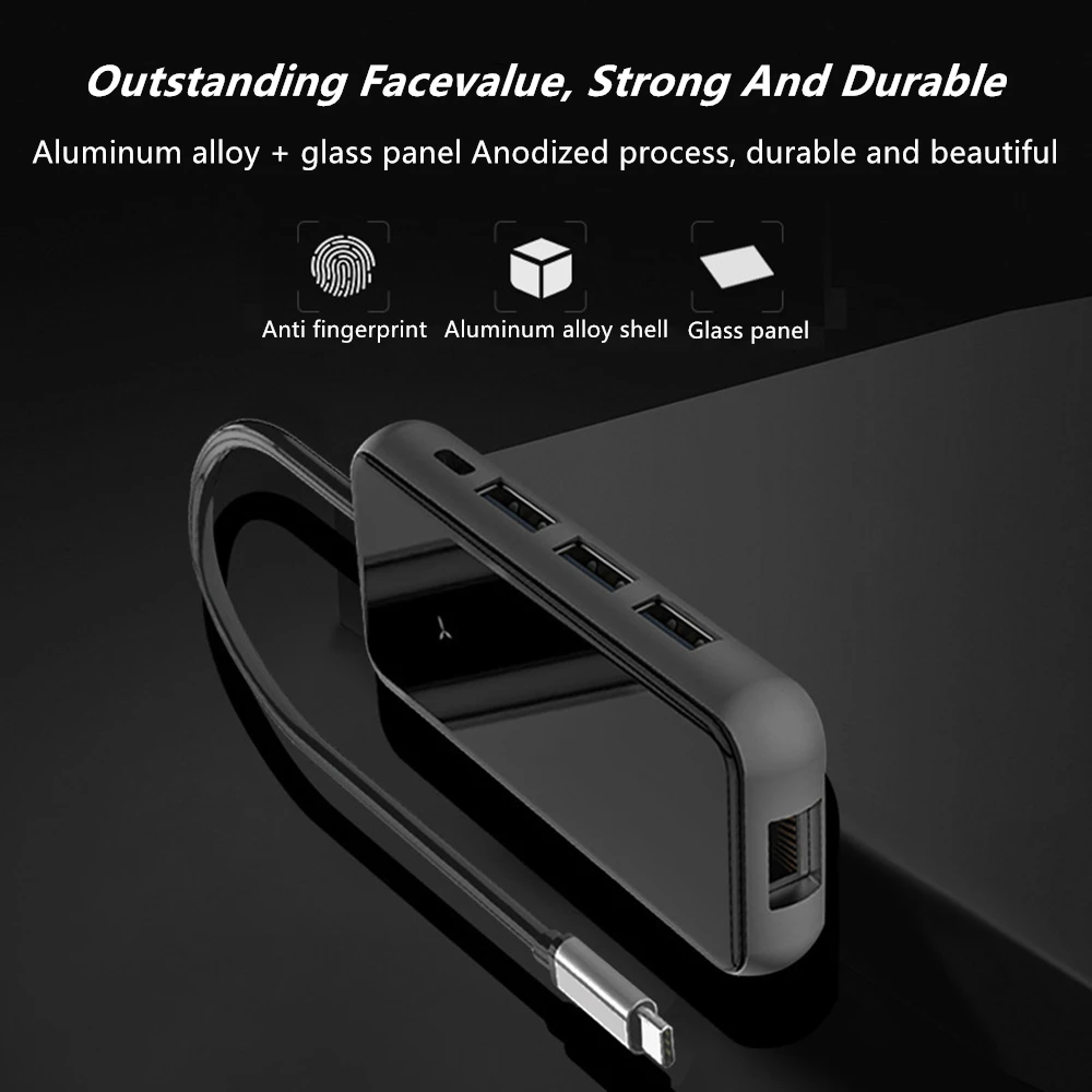 Tebe концентратор USB Type C до 4K HDMI RJ45 Многофункциональный 3 0 SD/TF кард ридер PD Быстрая