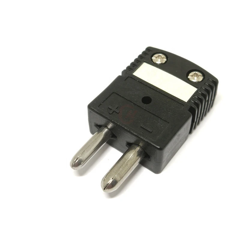 Высококачественный черный стандартный соединитель термопары J-Type папа и мама -