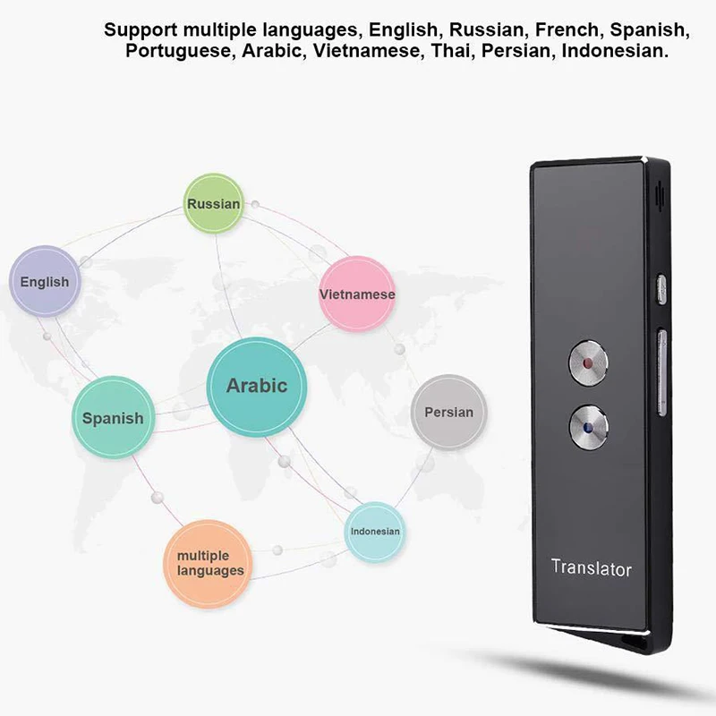 Smart Language Translator Device Handheld Voice Translation Machine Support Multi Languages for Travel Business IJS998 | Компьютеры и