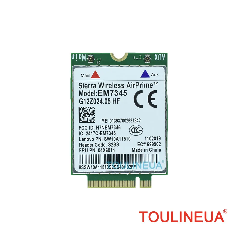 EM7345 FRU 04X6014 LTE  NGFF 4G WWAN Network Card for thinkpad L440 L540 T431S W540