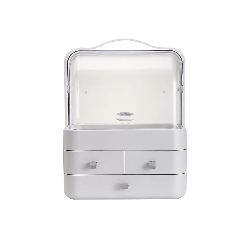 

Fashion New Makeup Organizer Large Capacity Waterproof and Dustproof Bathroom Cosmetic Storage Box Desktop Beauty Storage Drawer