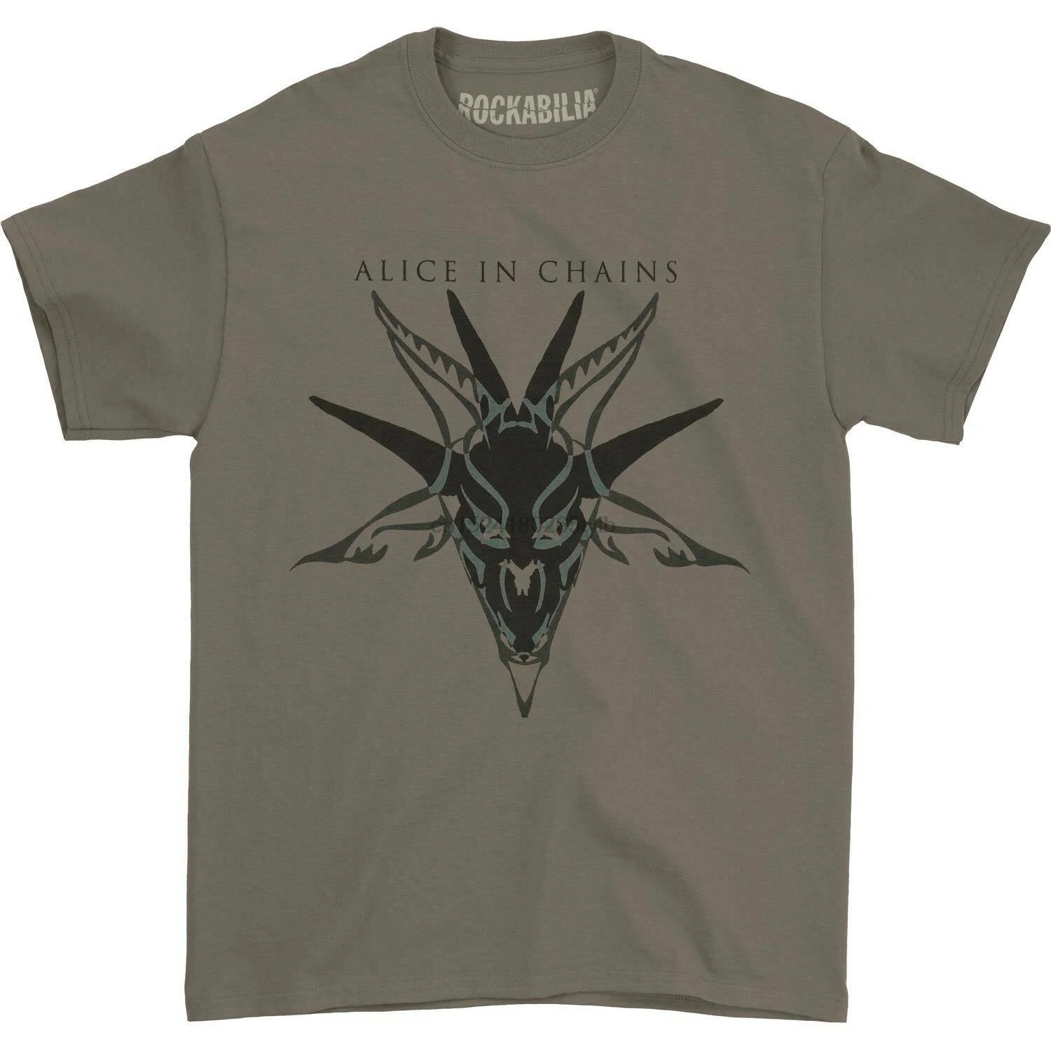 

Alice In Chains Men Black Skull T-shirt Charcoal