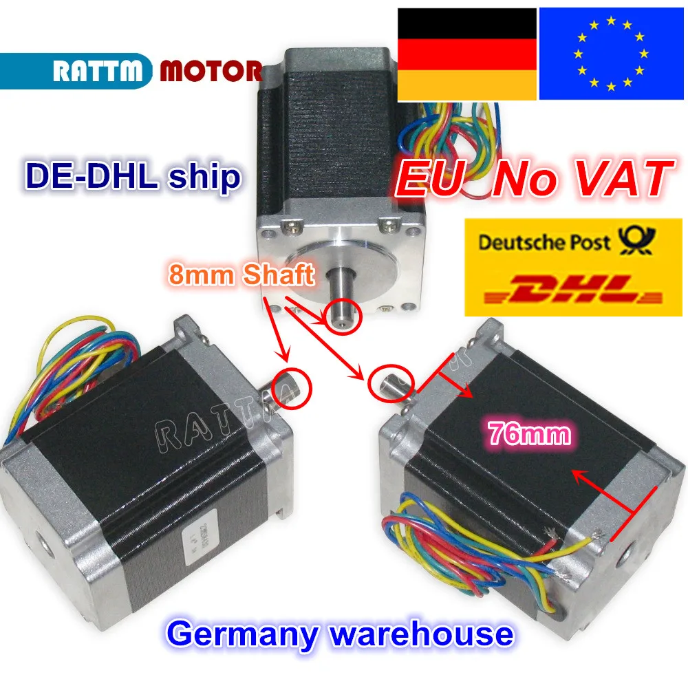 3 шт. шаговый электродвигатель NEMA23 76 мм/270 унций дюйм/3 А 1 8 нм|step motor cnc|stepper stepsmotor cnc |